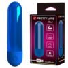 10 Fonksiyonlu USB Şarjlı Metalik Mini Bullet Vibratör – Kiwi (Safir Mavisi)