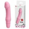 10 Titreşim Modlu Realistik Başlıklı Mini Silikon Vibratör - Stev (Pembe)