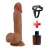 20,6 cm Melez Realistik Belden Bağlamalı Vantuzlu Dildo – Catoblepas