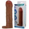 Extended 2.5 cm Uzatmalı Halkalı Melez Rengi Tabanlı Gerçekçi Penis Kılıfı – Bunion
