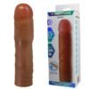 Extended 7.6 cm Uzatmalı Melez Rengi Gerçekçi Penis Kılıfı – Kylian
