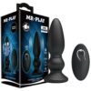 USB Şarjlı 12 Titreşim Modlu Uzaktan Kumandalı Vibratör & Boğumlu Anal Plug