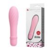 10 Titreşim Modlu Spiral Desenli Mini Silikon Vibratör - Solomon (Pembe)