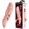 2,5 cm Dolgu Uzatmalı Titreşimli Penis Kılıfı Prezervatif Vibratör