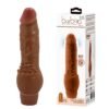 19,5 cm Damarlı Realistik Güçlü Titreşimli Melez Dildo Penis