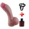 29 cm Dev Kalın Ultra Gerçekçi Melez Belden Bağlamalı Vantuzlu Dildo Penis – Titanor