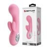 7 Fonksiyonlu 5 Hız Kademeli USB Şarjlı Rabbit G-Nokta Vibratörü – Chris (Pembe)