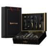 6 Parça Altın Siyah Çiftler Seti – Queen’s Luxury Collection